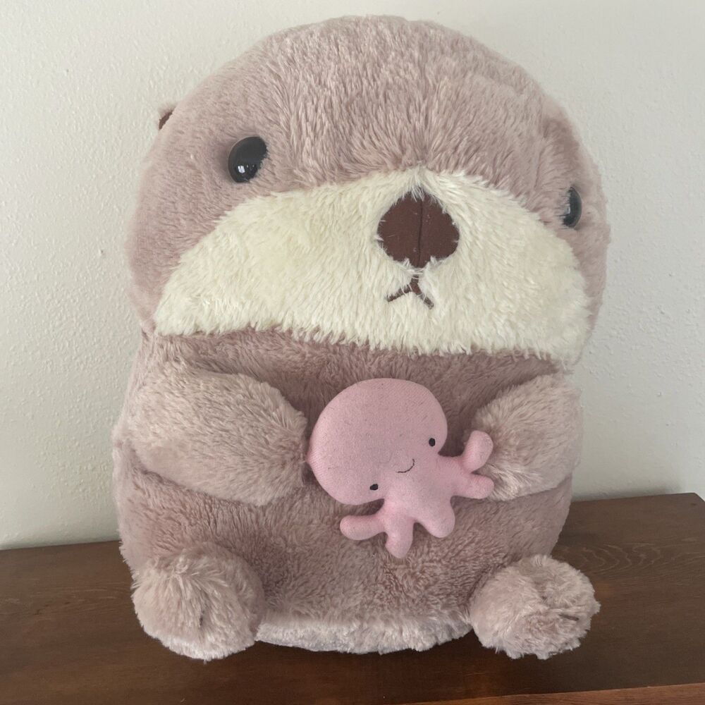 Tokyo Otaku Mode 14" Sea Otter Octopus Plush Japan Stuffed Animal Vintage *READ